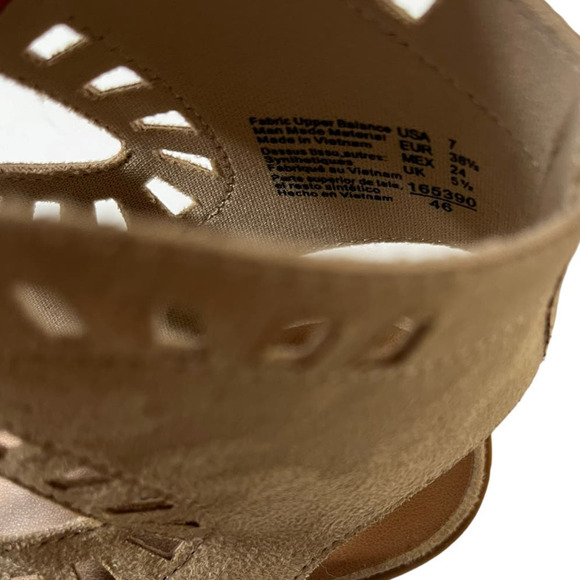 Brash Gladiator Cut Out Lace Up Open Toe Block Heel Women's Size 7 - Picture 6 of 6